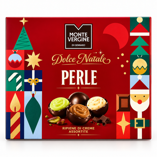 Perle di Natale ripiene di creme assortite
