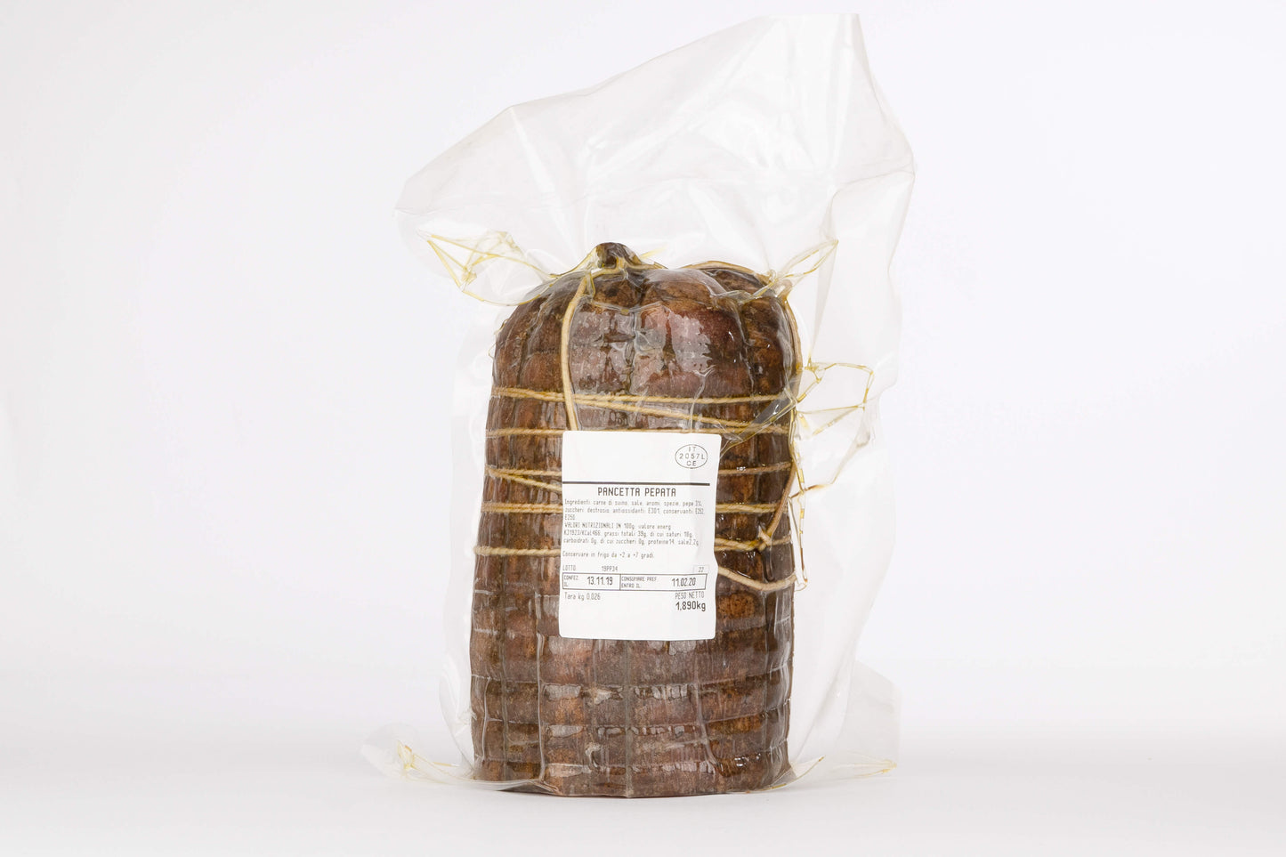 Pancetta pepata e caramellata