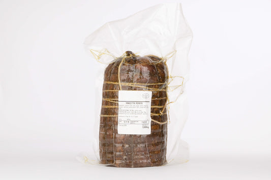 Pancetta pepata e caramellata